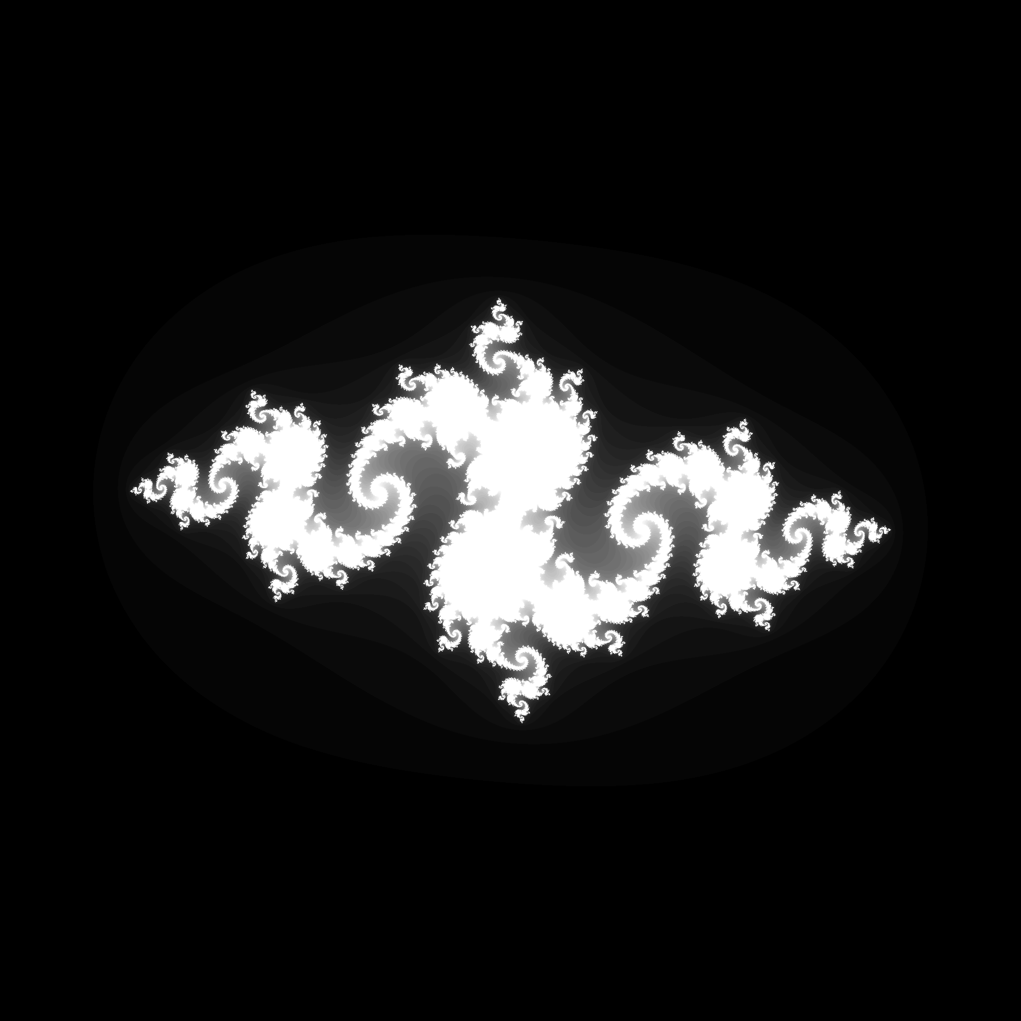 Illustration de la fractale de Julia