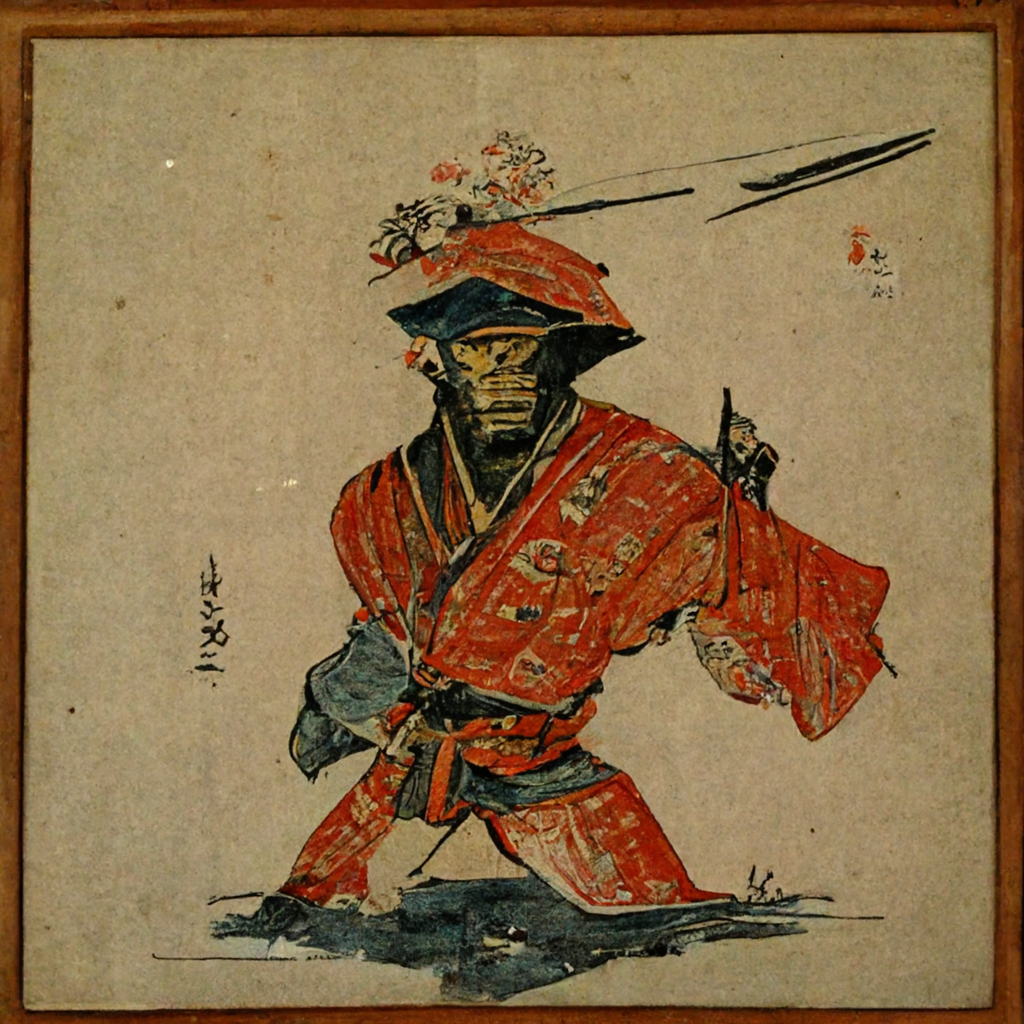 Image générée par IA dans le style de Hokusai